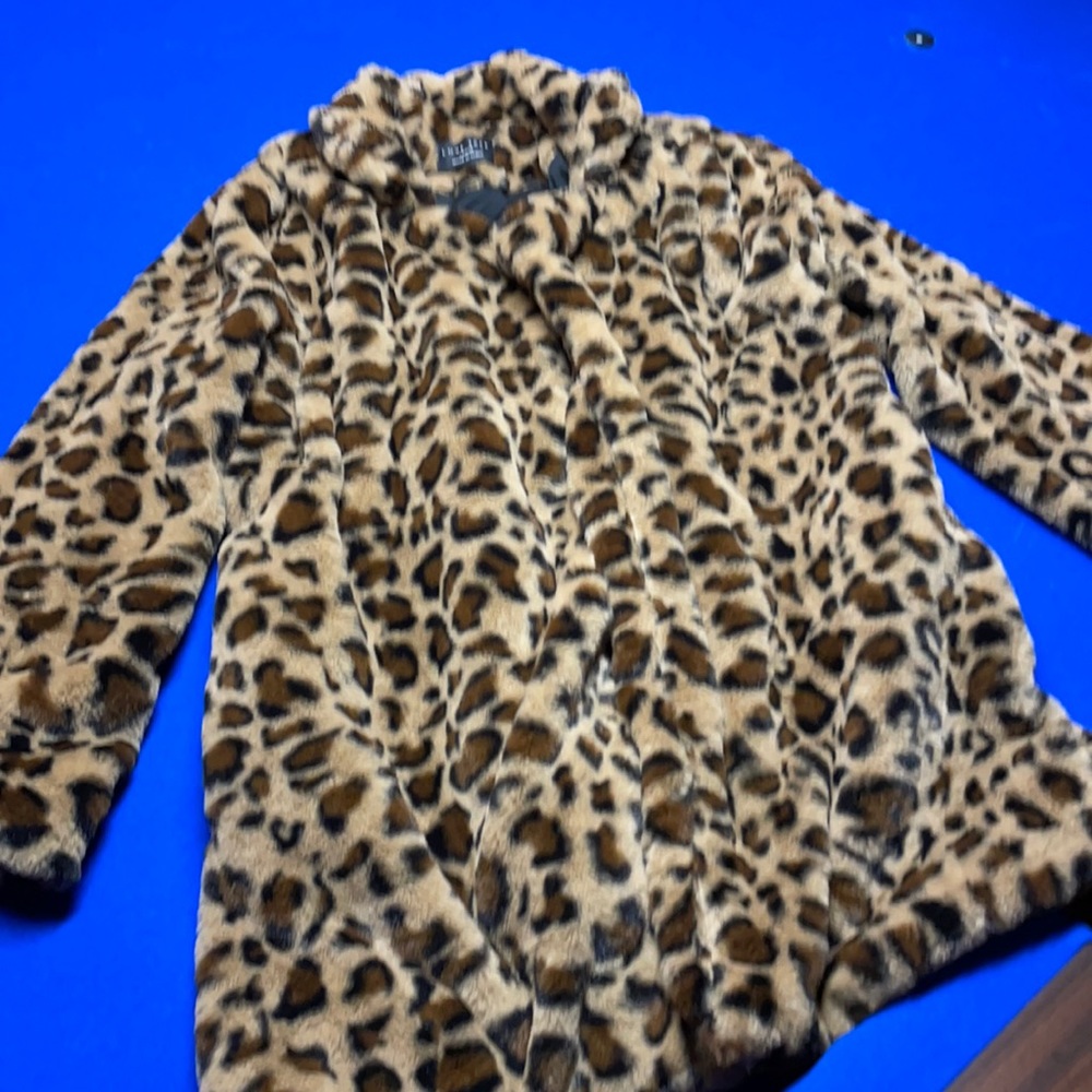 Leopard thick winter coat